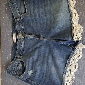 Lace Denim Women's Shorts